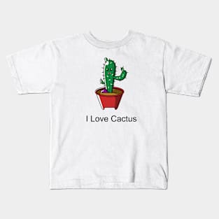 i love cactus #2 Kids T-Shirt